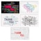 Better Office Products Thank You Cards W/Envs, 5 Cover Designs, Blank Inside, All Occasions, Modern Collection, 100PK 64523 - alternate 1